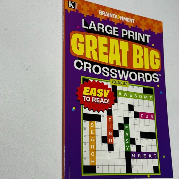Large Print Great Big Crosswords Vol 166 Puzzle Book - Picture 3 of 4